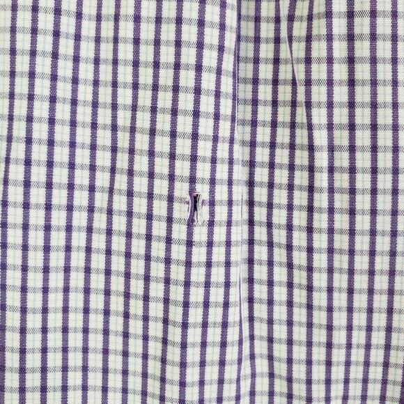 Polo Ralph Lauren Shirt Oxford Button Down Purple Plaid LS Size XL - Picture 6 of 11